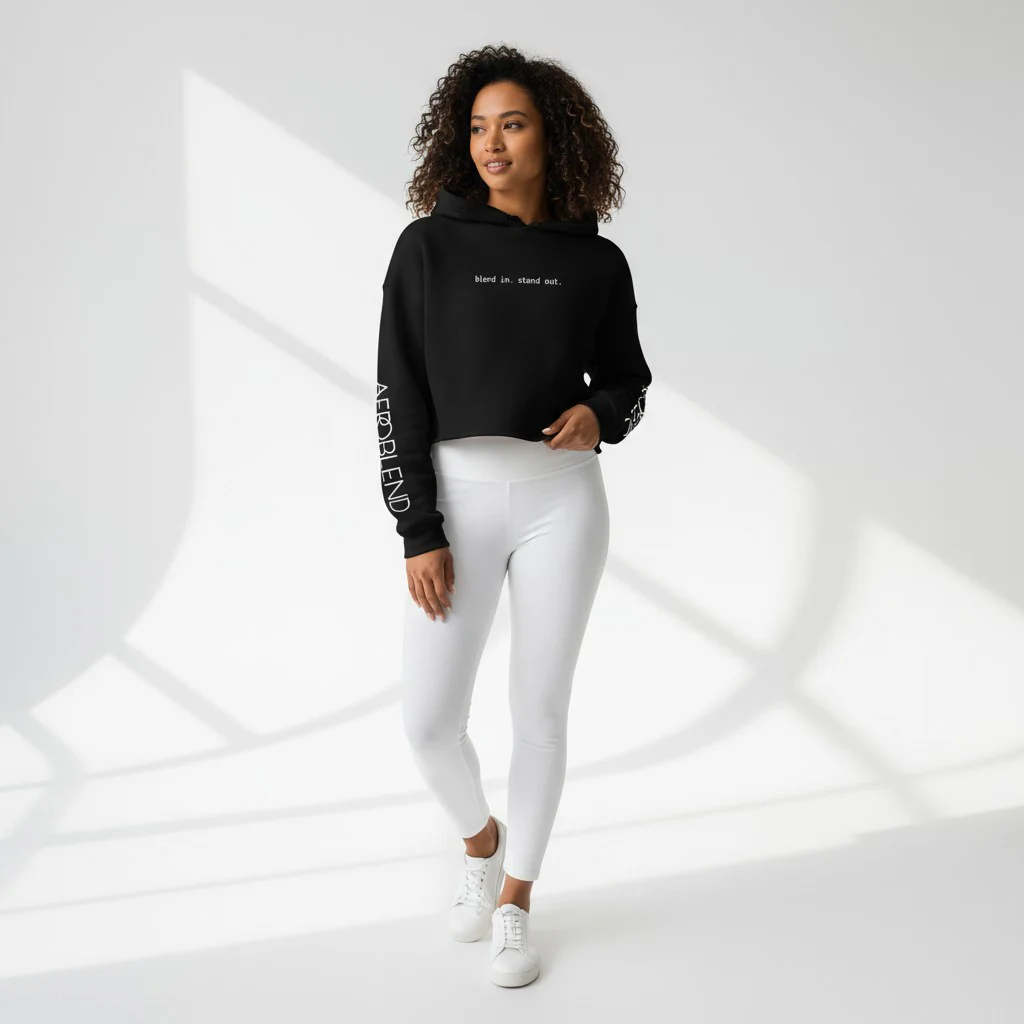 Aeroblend Cropped Hoodie | Blend In. Stand Out. - Image 14