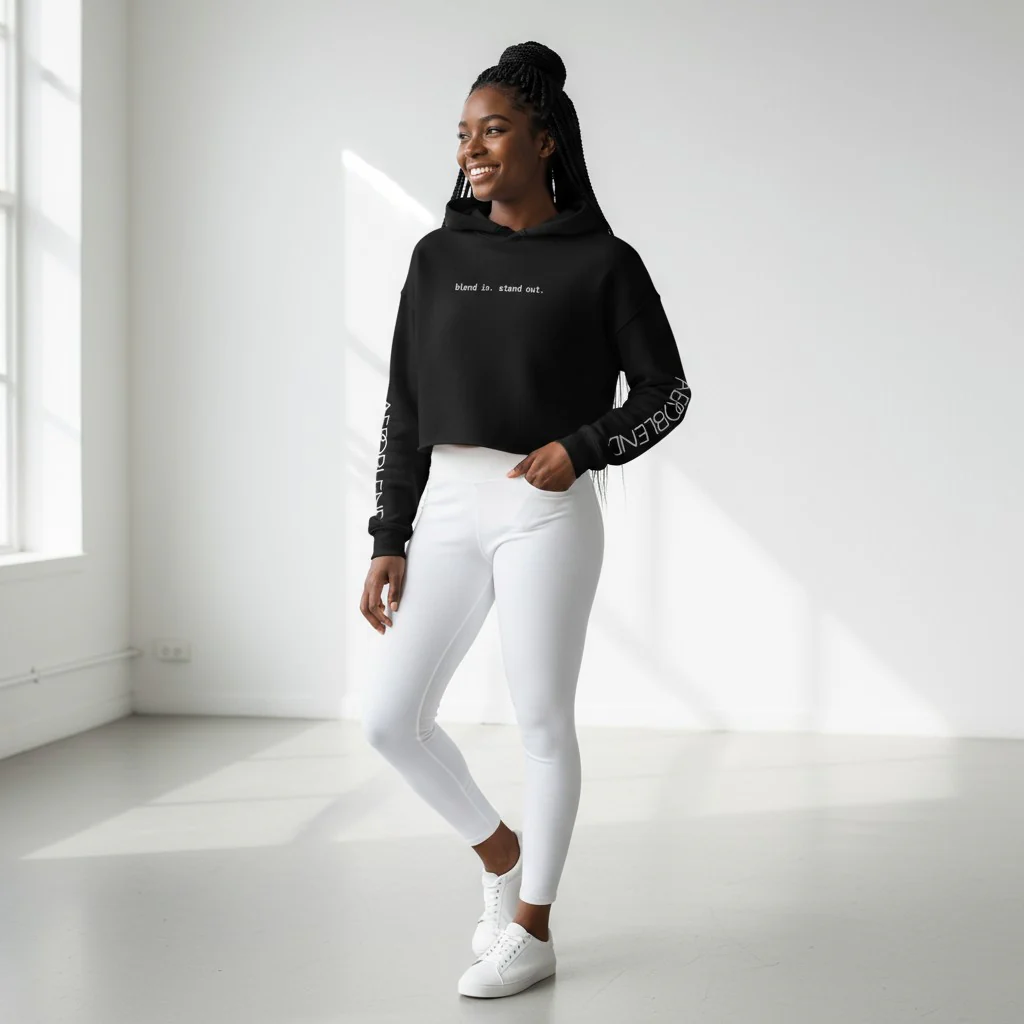 Aeroblend Cropped Hoodie | Blend In. Stand Out. - Image 15